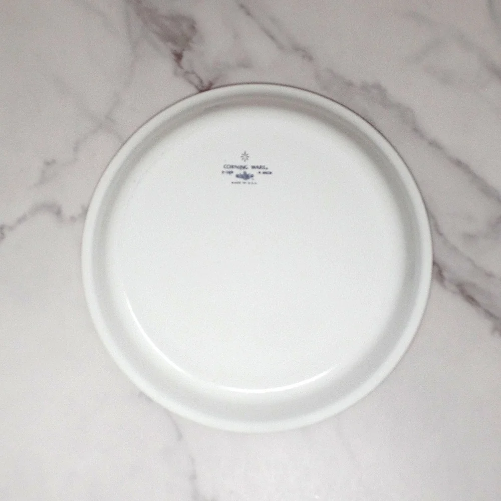 Vintage Corningware 9 Inch Pie Plate (P-309), Blue Cornflower (1966-69)